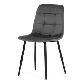 Jídelní židle, šedá, sametová látka, CT-V5081 GREY4