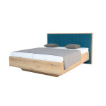 Dřevěná postel Leticia 180x200, dub, včetně matrace