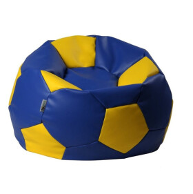 Sedací pytel Antares Euroball, tvar fotbalového míče,modrá-žlutá