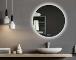 Kielle - Idolio Zrcadlo s LED osvětlením a vyhříváním, průměr 60 cm 50324051