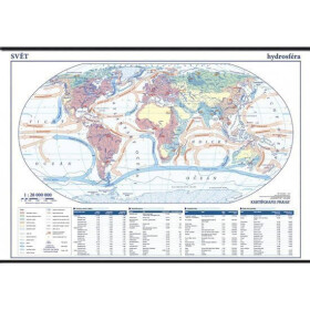 Svět hydrosféra školní nástěnná mapa