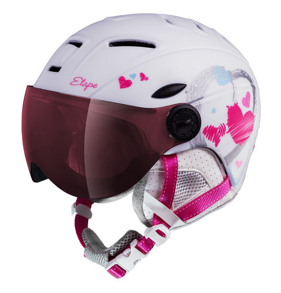 Etape dětská lyžařská přilba RIDER PRO, bílá mat (technologie In-mold, velikost S (53-55cm))