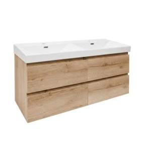 Koupelnová skříňka s umyvadlem SAT B-Way 119x50x45 cm dub mat BWAY2120OAKU4 BWAY2120OAKU4