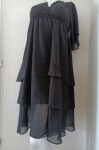 Dámské šifónové šaty S161 černé - Stylove M-38