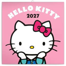 Nástěnný kalendář poznámkový 2027 Notique Hello Kitty, 30 x 30 cm