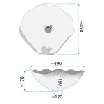 REA - Keramické umyvadlo na desku HM-22 Handmade ART REA-U6326