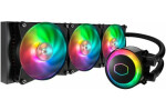 CoolerMaster MasterLiquid 360R RGB / 3x120mm / 30 dBA @ 2000 RPM / 394 x 119 x 27.2 mm / 4 pin PWM (MLX-D36M-A20PC-R1)