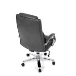 Kancelářské křeslo, houpací mechanismus, šedá ekokůže, KA-F1385 GREY