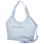 Elegantní dámská koženková kabelka na rameno Mandy, světle modrá