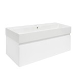 Koupelnová skříňka s umyvadlem SAT B-WAY 99x30x45 cm bílá lesk BWAY100WU2 BWAY100WU2