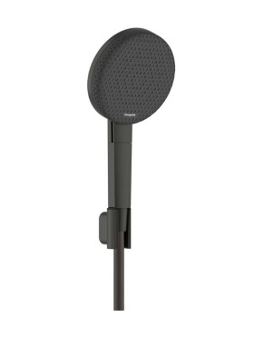 HANSGROHE - Raindance Alive Select S Set sprchové hlavice, držáku a hadice, 3 proudy, EcoSmart, kartáčovaný černý chrom 24612340