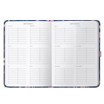 Busy B Denní diář Navy Spatter Day a Page A5 2026/27, modrá barva, papír