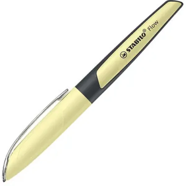 STABILO® Flow MODERN OFFICE pastelová žlutá - vč. bombičky s modrým zmizíkovatelným inkoustem (5074/11-41)