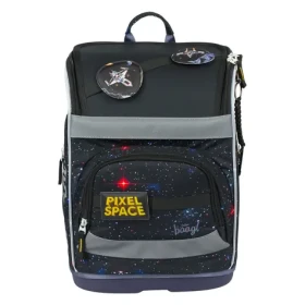 BAAGL Školní aktovka Zippy plus Pixel Space / 21 l / vhodná od 1. třídy ZŠ (A-34848)