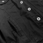 Jednoduchá černá dámská džínová bunda kapsami model 15032356 černá M.B.J.
