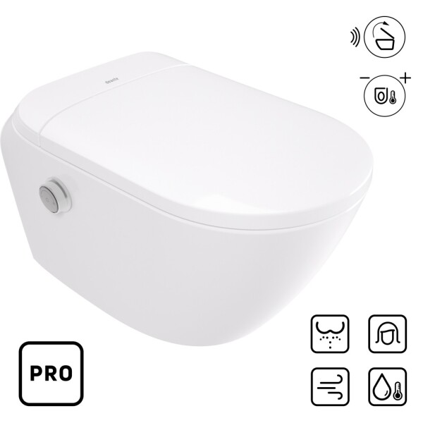 DEANTE - Silia nástěnná inteligentní WC mísa, s automatickým sedátkem - pro CSID6ZPW