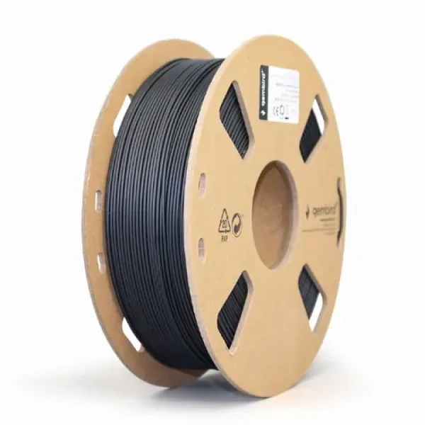 Gembird tisková struna 1.75mm PLA matná černá 1kg (3DP-PLA-01-MTBK)