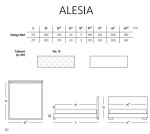 Materasso Postel čalouněná ALESIA - bočnice ROZMĚR: 120 x 200 cm,šedá