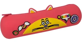 MITAMA Mitamino Animal růžová-žlutá / Penál / Silikonový / Zip / 22 × 7 × 6,5 cm (63704-0284)