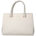 Trendy dámská koženková kabelka do ruky Sonia, béžová