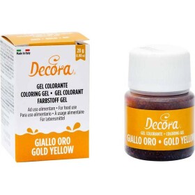 Gelová barva zlato-žlutá 28g - Decora