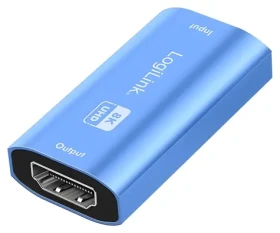 HDMI repeater modrý / Repeater HDMI / 8K 60Hz / HDCP 2.3 / hliníkové tělo (HD0064)