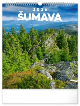 NOTIQUE Nástěnný kalendář Šumava 2026, 30 x 34 cm (PGN-35747-L)