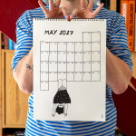 Helen b Nástěnný kalendář Yearly 2027, bílá barva, papír