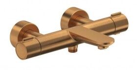 DURAVIT - Wave Termostatická vanová baterie, kartáčovaný bronz WA5220000004