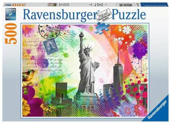 RAVENSBURGER Pohlednice z New Yorku 500 dílků