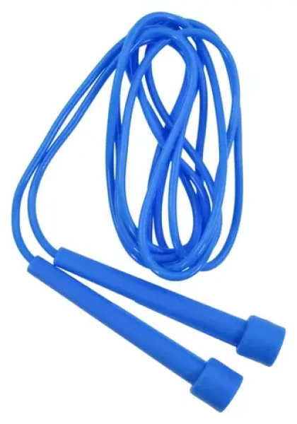 LIFEFIT Švihadlo Speed Rope 280cm modré / PVC lano / Plastové rukojeti / Nastavitelná délka