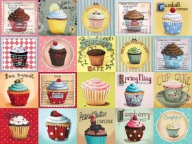 COBBLE HILL Puzzle Cupcake Cafe XL