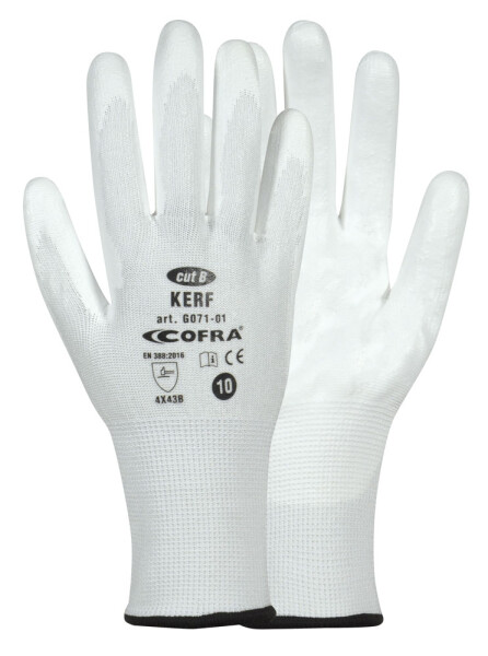 Rukavice Cofra Kerf - bílé Barva: Bílá, Velikost rukavic: 8 G071_DD01_Z08