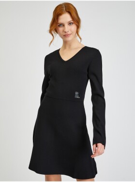 Černé dámské svetrové šaty Armani Exchange dámské