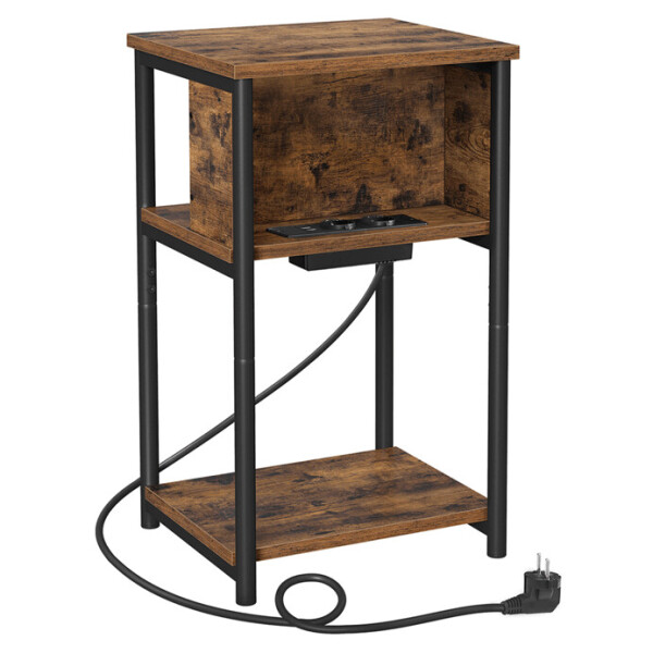 Odkládací stolek 30x34x58cm, mdf, old wood, AFK-E1175 OLW