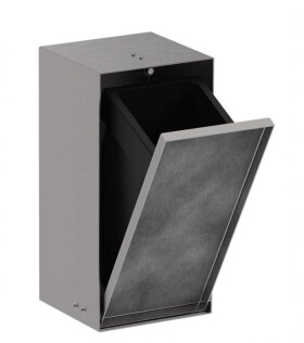 HANSGROHE - XtraStoris Rock Podomítkový odpadkový koš 2,5 l, kartáčovaná ocel 56063800