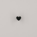 Eulenschnitt Guma na gumování Heart Black, černá barva, plast