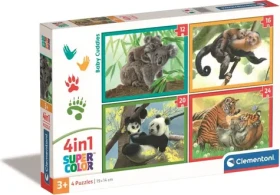 Clementoni PUZZLE Roztomilá mláďata 4v1