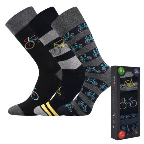 LONKA Ponožky obrázkové DEBOX dárkově balené MIX BIKE 39-42 115551
