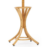 Věšák dřevěný stojanový, masiv topol a bříza, barva medový dub, výška 185 cm