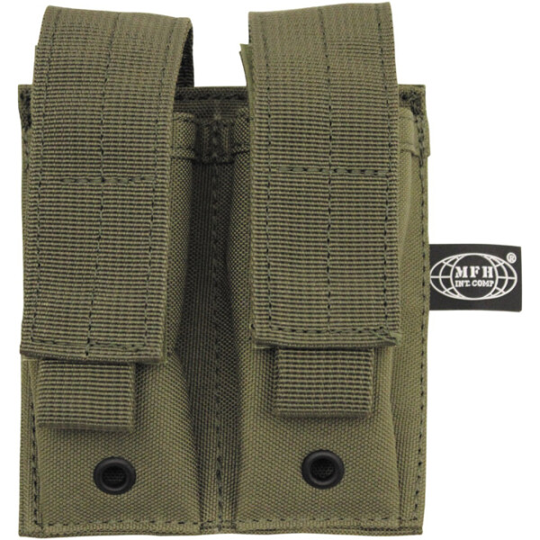 Pouzdro MOLLE na 2 zásobníky malé olivové