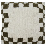 House Doctor Bavlněný povlak na polštář Chess Green 50 × 50 cm, zelená barva, textil