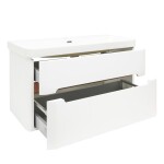 Koupelnová skříňka s umyvadlem SAT Fusion 97,5x53x45 cm bílá matná mat SATFUSION2100WMW SATFUSION2100WMW