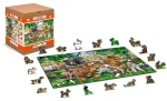 WOODEN CITY Dřevěné puzzle Školka na farmě 2v1