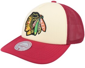 Mitchell & Ness Pánská kšiltovka Chicago Blackhawks NHL Vintage Block Trucker