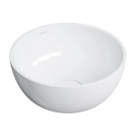 OMNIRES - SHELL M+ umyvadlo na desku, O35 cm, bílá lesk SHELL350UNBP