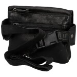 Trendy pánská kožená ledvinka GW Eckhart, černá