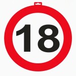 Dekorace dopravní značka 18 průměr 47cm