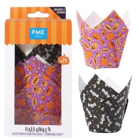 PME Košíčky papírové Tulip Halloween Dýně 24 ks