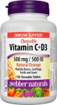 Webber naturals C+D3 500 mg/500 IU 200 tbl natural orange (12003)